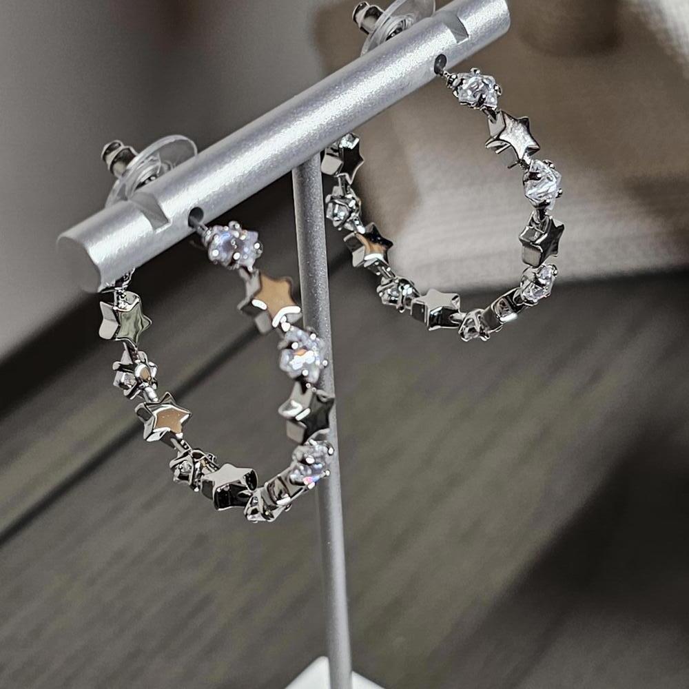 Sparkler Silver Set - Earrings and Necklace